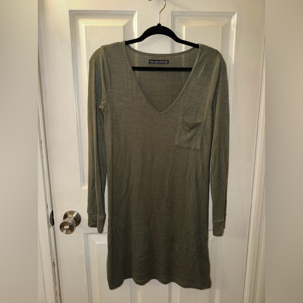 Abercrombie & Fitch Olive Knit Top